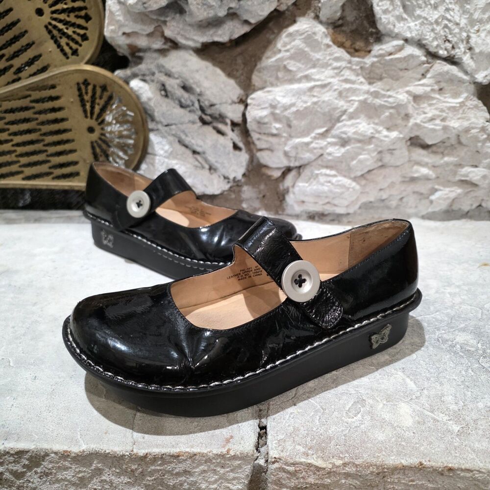 Alegria Paloma Shoes Women's EU 41 US 10.5 Mary Jane PAL-101 Black Leather